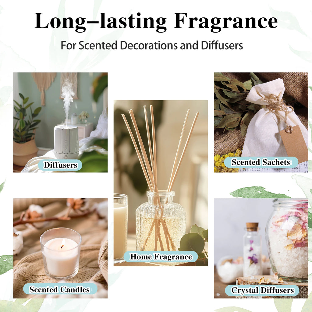 Pure Essential Oil 10Ml — Diffuser Refill, Multiple Scents