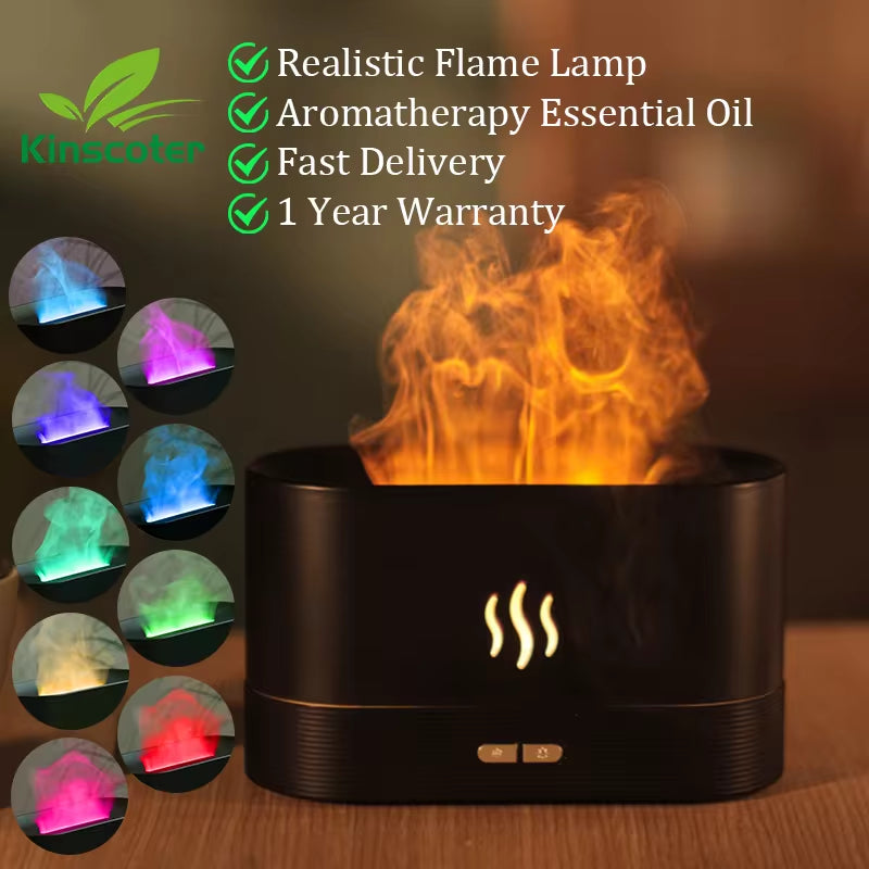 Flame Aroma Diffuser Pro 180Ml — Customizable Flame Colors