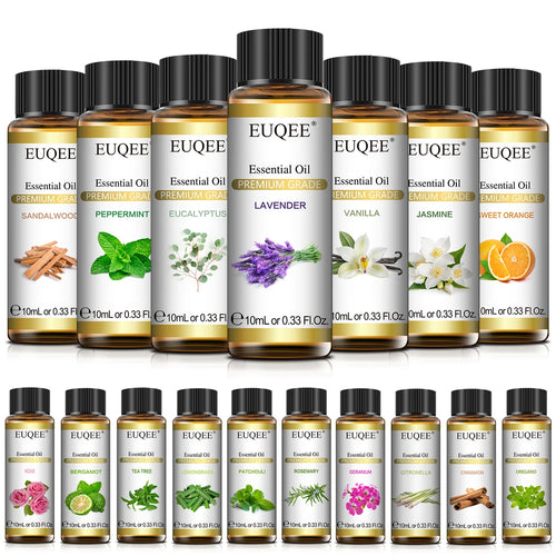 Pure Essential Oil 10Ml — Diffuser Refill, Multiple Scents